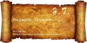 Hajagos Tivadar névjegykártya